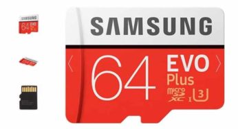 Encore moins chère 9,17€ microSDXC 64Go U3 Samsung EVO PLUS (100Mo/s) port inclus