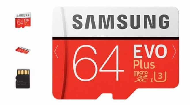 microSDXC 64Go U3 Samsung EVO PLUS 100Mos ROSEGAL