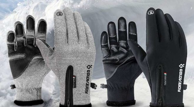 paire de gants spécial froid avec touché tactile Luxada