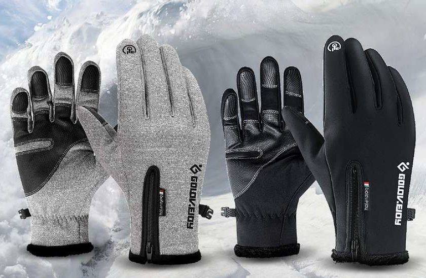 paire de gants spécial froid avec touché tactile Luxada