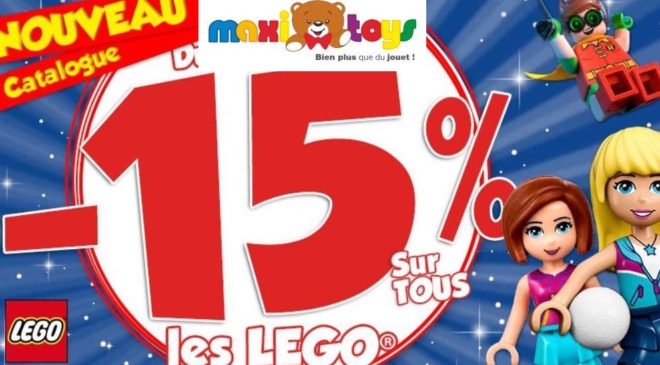 remise sur tous les Lego sur Maxitoys