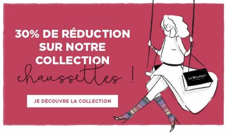 30% de remise sur toutes les chaussettes Le Bourget (jusqu’à dimanche)