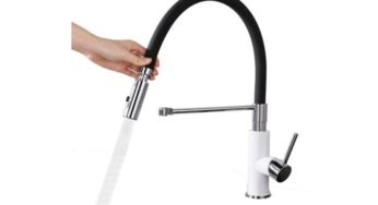 53,99€ robinet de cuisine avec douchette en silicone souple extractible Desfau (port inclus)