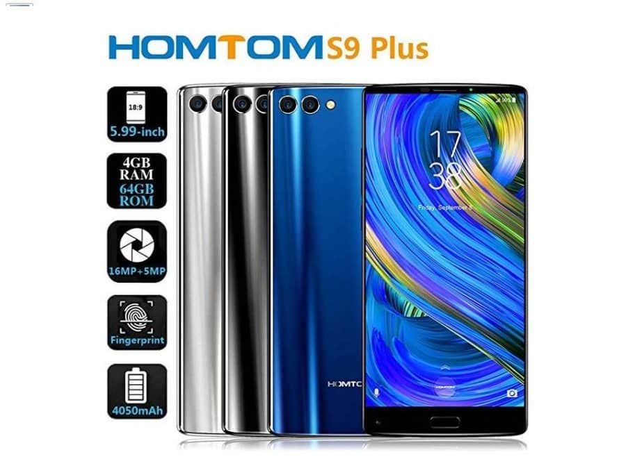 154,99€ smartphone HOMTOM S9 Plus (6 pouces, 18:9, octa-core / 4Go/64Go – 13Mpx / 16 Mpx+5Mpx)