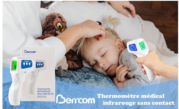 thermomètre infrarouge médical sans contact berrcom