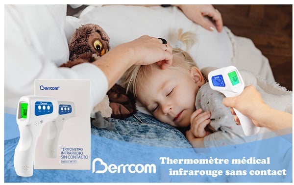 thermomètre infrarouge médical sans contact berrcom