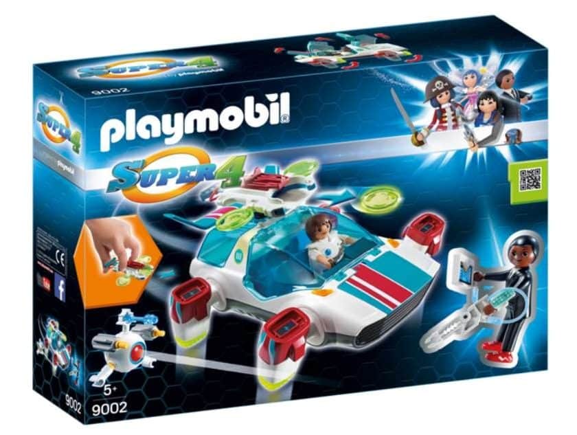 vaisseau spatial FulguriX Playmobil Super 4 + figurines Gene et Franz