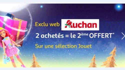 1 jouet acheté = 1 jouet offert sur Auchan 