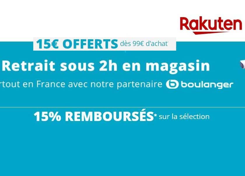 15€ de remise sur Boulanger
