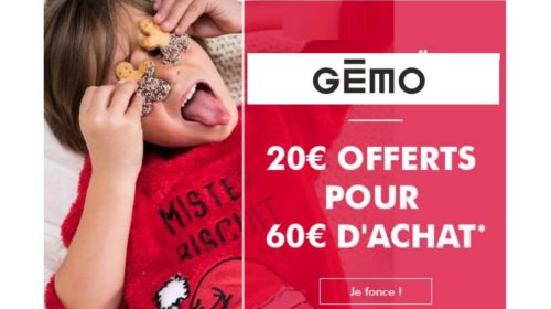 20€ de réduction sur Gémo