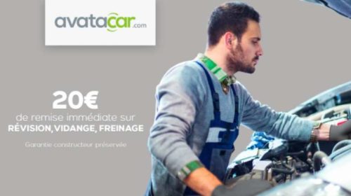 20€ de remise sur Avatacar pour une prestation révision, vidange ou freinage