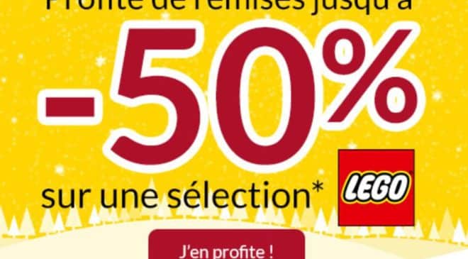 50% de remise sur des Lego