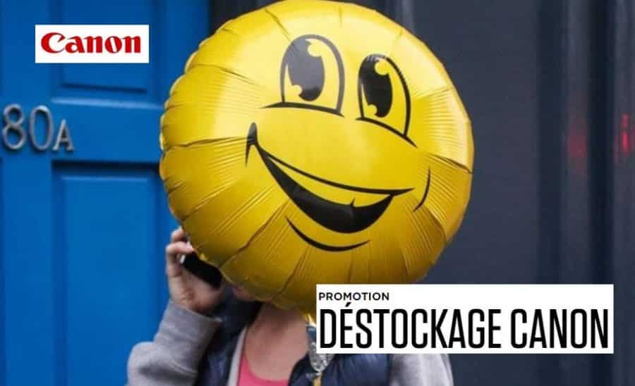 Déstockage Canon : appareil photo, imprimante… et -50% sur les vêtements et produits dérivés