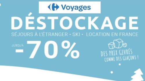 Déstockage séjours sur Carrefour Voyages