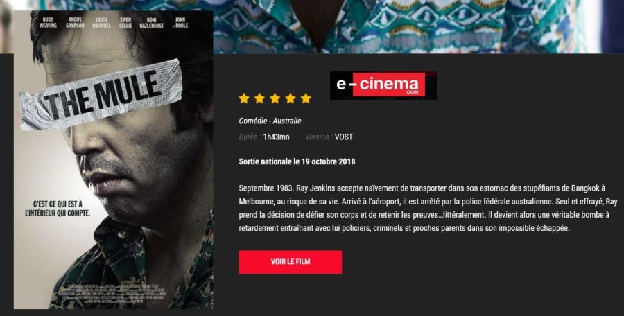 GRATUIT : visionnage du film inédit The Mule (comédie) sur e-Cinema