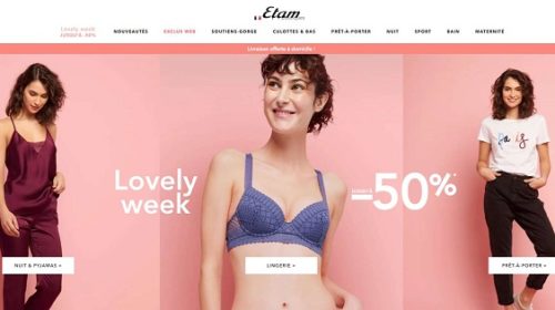 Lovely Week Etam = Jusqu’à 50% + Livraison Gratuite Domicile Sans Minimum