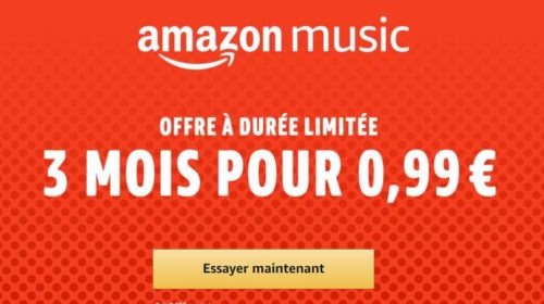 Offre Amazon Music 3 mois pour 0,99€