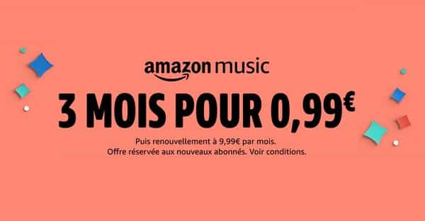 Offre Amazon Music 3 Mois Pour 0,99€