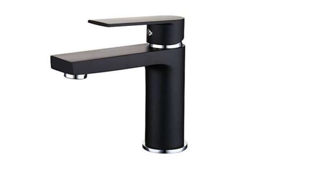 robinet mitigeur noir mat de salle de bain Homelody