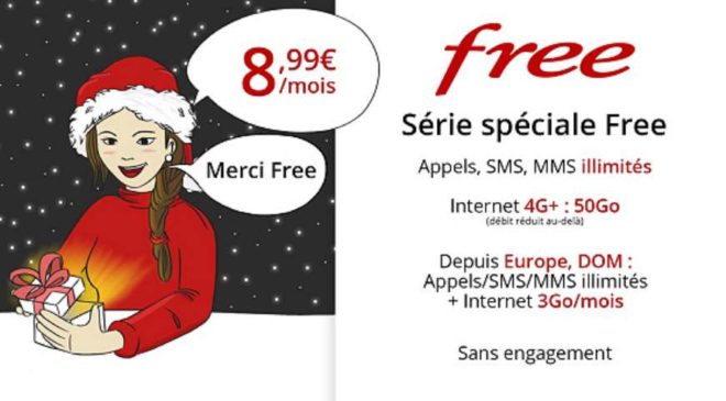 Série spéciale forfait mobile 50Go Free