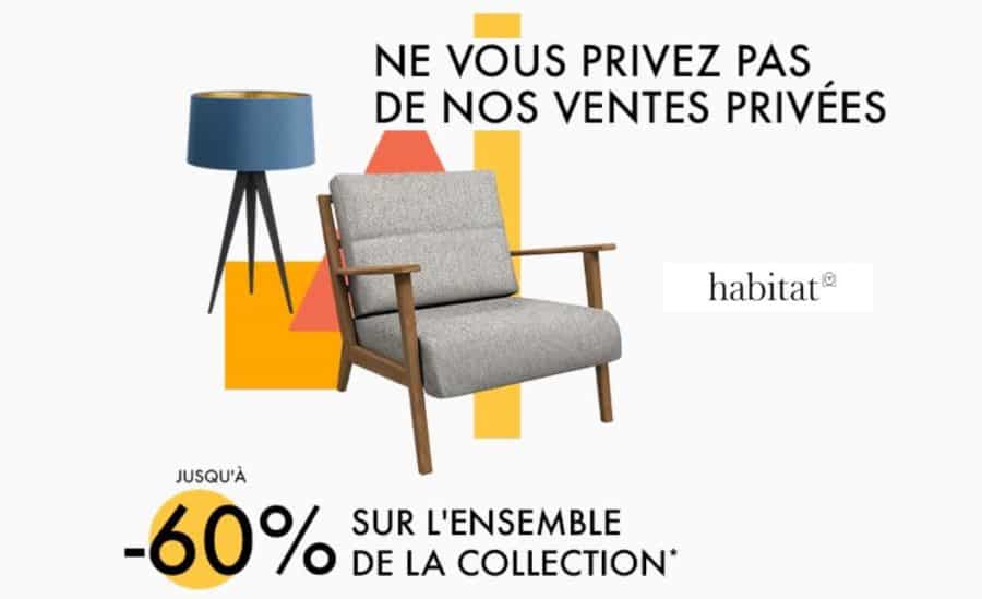 Vente Privée Habitat : jusqu’à -60% sur les meubles et décoration