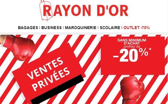 Ventes Privées Rayon d’OR Bagages