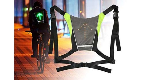 gilet de cyclisme avec signalisation LED avec telecommande