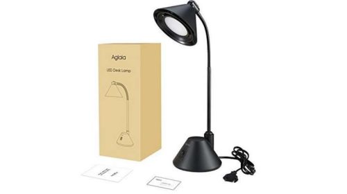 lampe de bureau avec abat-jour 12 LED Aglaia