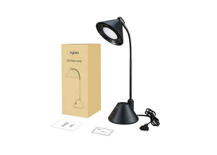 FLASH : 7,99€ lampe de bureau avec abat-jour 12 LED Aglaia