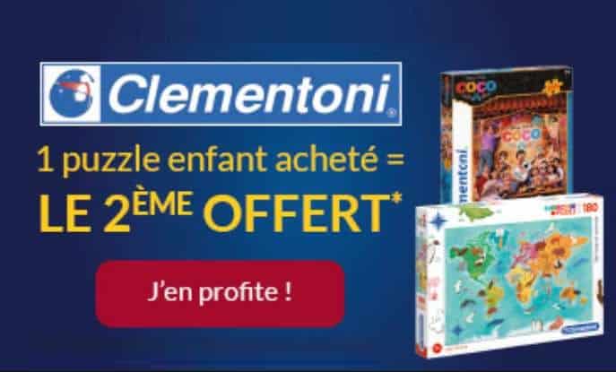 puzzle enfant Clementoni acheté le second gratuit