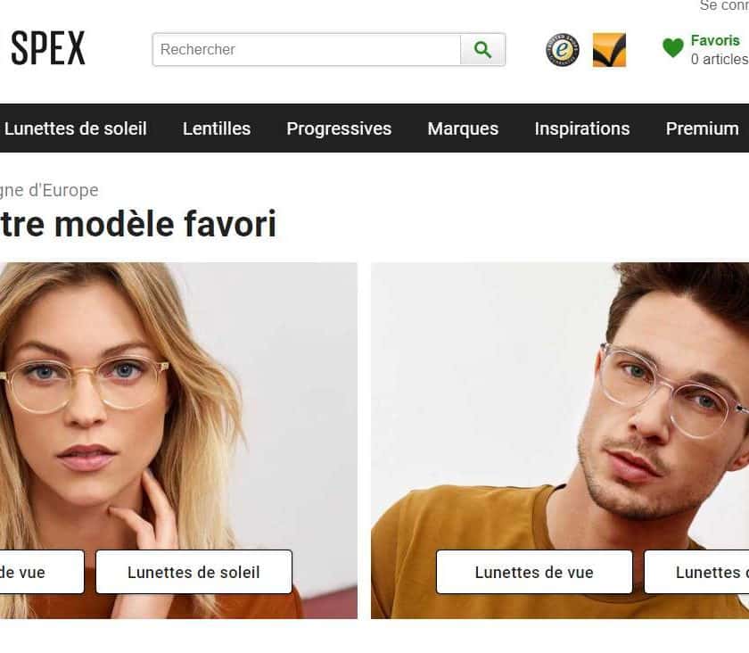 réduction sur toutes les lunettes, solaires et lentilles vendues sur Mister Spex