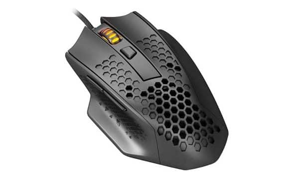 souris gaming pro ultralégère filaire 12400 dpi redragon m722