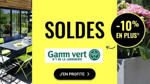 10% De Remise Supplémentaire Sur Les Soldes Gamm Vert