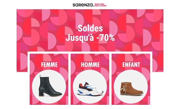 15% En Plus Sur Les Soldes Sarenza Pour L’achat De 2 Paires