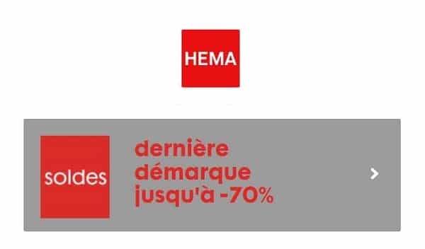 Dernière démarque Hema