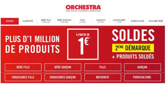 Deuxième démarque des soldes Orchestra