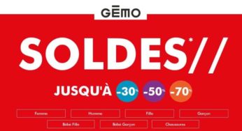 Soldes Gémo : chaussures, vêtements et sacs démarqués jusqu’à moins 70%