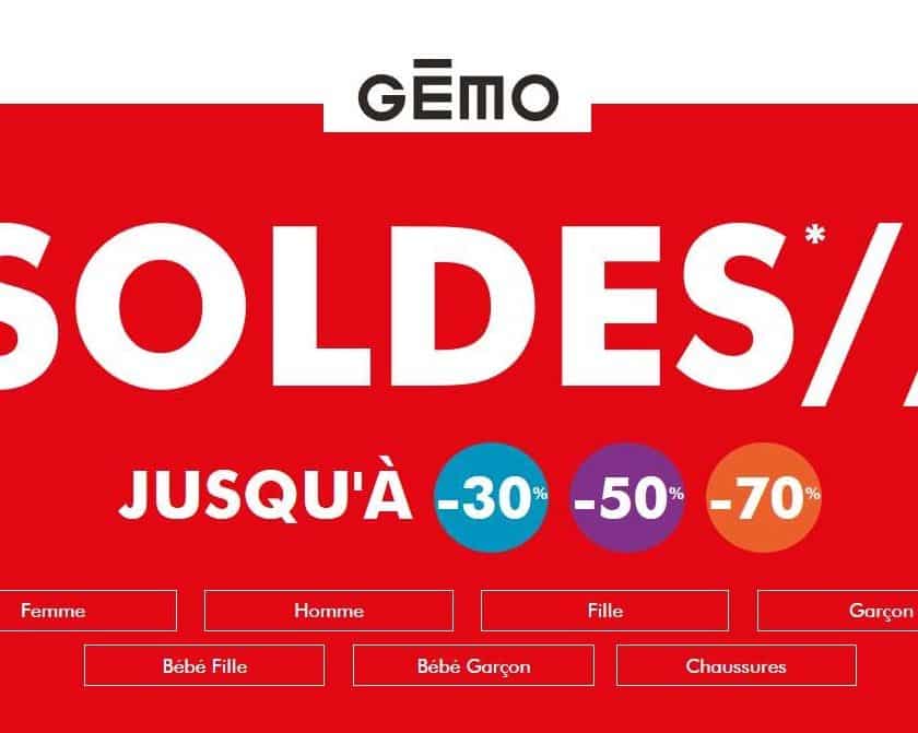 Soldes Gémo bons plans