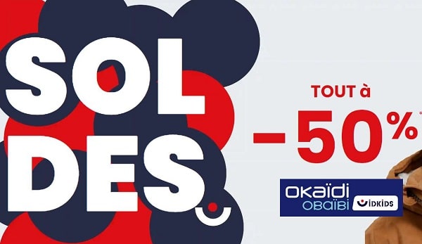 Tout à moitié prix dans les Soldes Obaïbi et Okaïdi (nouvelle démarque)