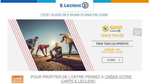Vente Privée Sport Leclerc