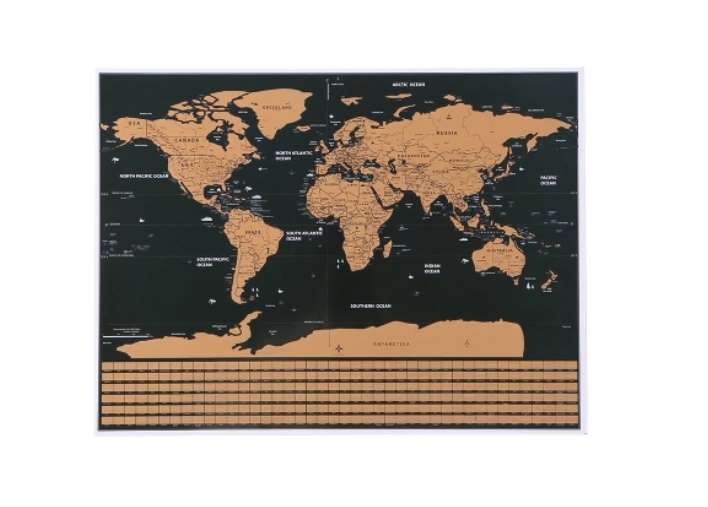 PROMO 1,99€ la carte du monde à gratter 42 x 30 cm – livraison gratuite