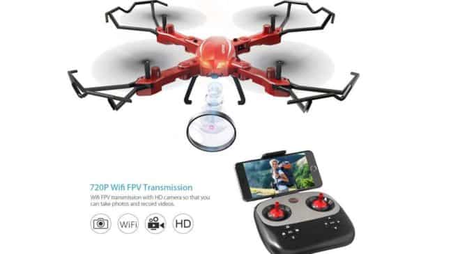 drone camera Wi-fi GoolRC T5W PRO 720P HD