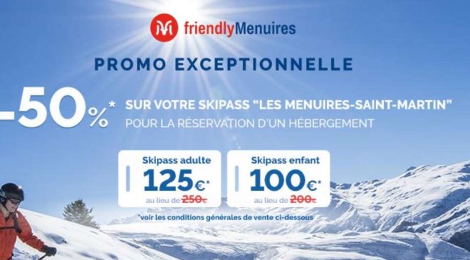 hébergement d’une semaine de ski aux Menuires