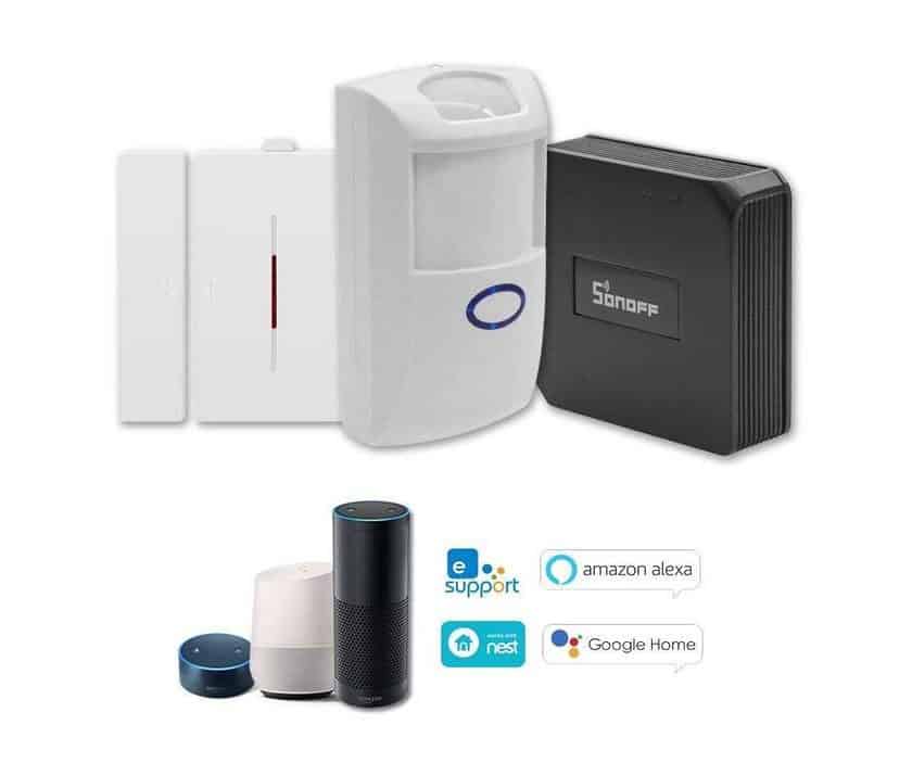 kit passerelle WiFi avec capteur ouverture, capteur infrarouge SONOFF ITEAD