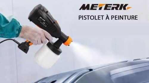 pistolet à peinture électrique Meterk 800ml