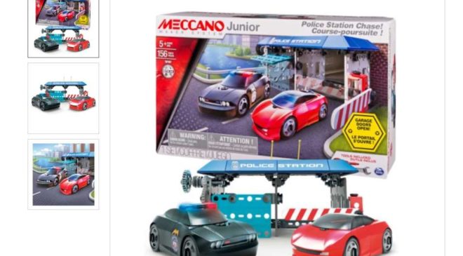 poste de police course poursuite Meccano Junior