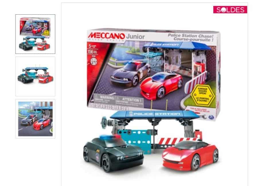 Soldes Oxybul : 11,99€ le poste de police course poursuite Meccano Junior (156 pièces)