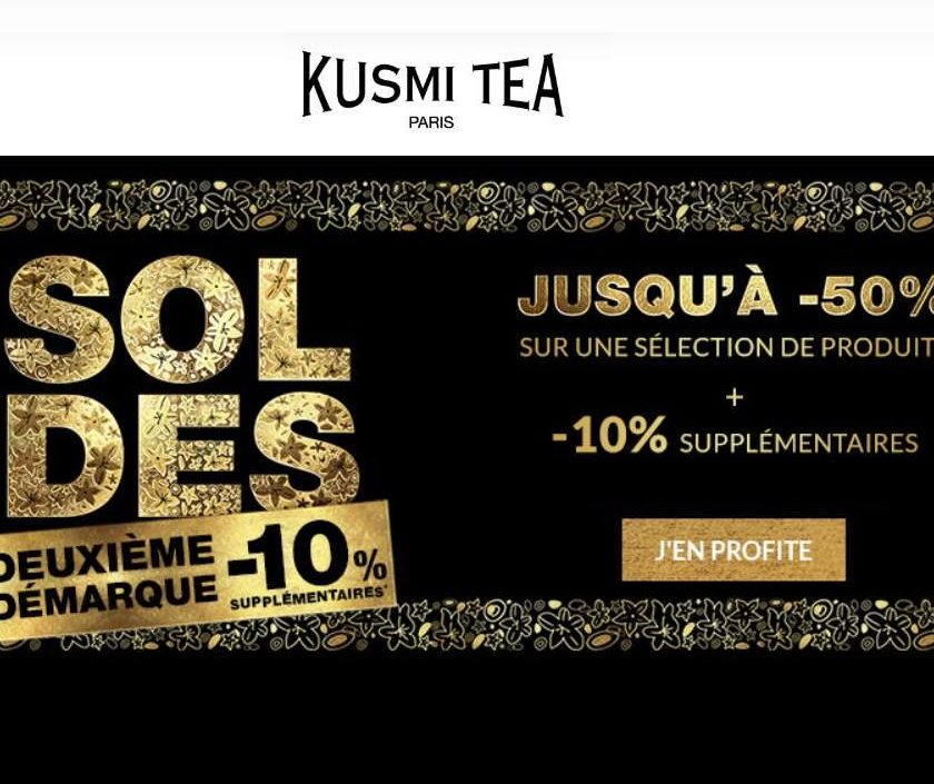 remise supplémentaire sur les soldes Kusmi Tea