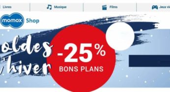 25% de remise sur les articles bons plans de Momox Shop (aujourd’hui seulement)