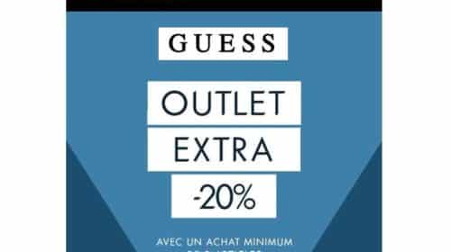 20% remise supplémentaire sur Outlet Guess